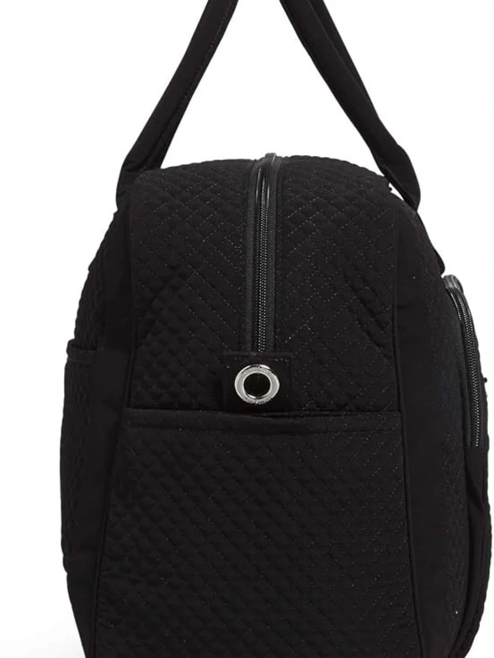 Vera Bradley Grand Weekender Travel Bag in Microfiber Black New